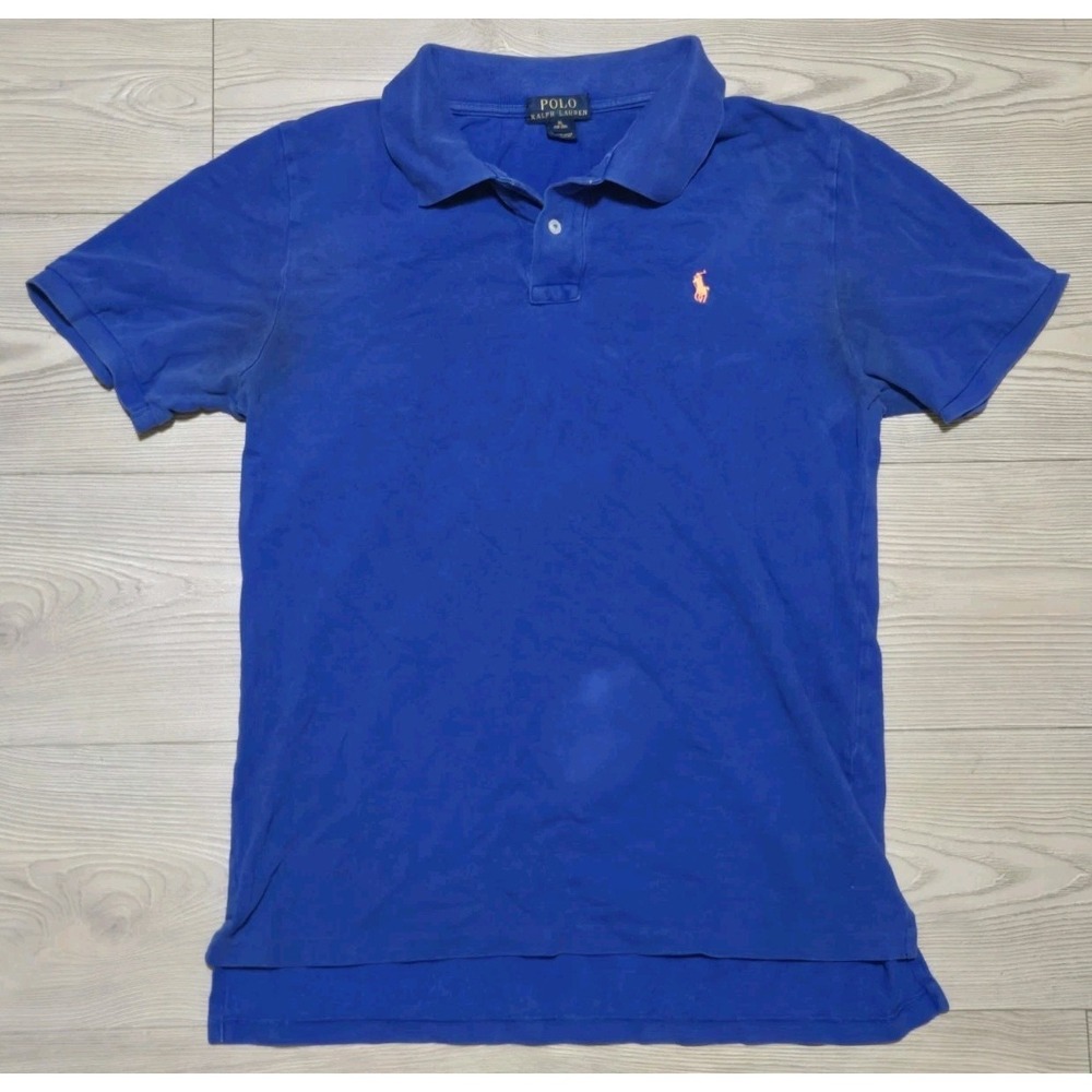 Polo Ralph‎ Lauren Shirt Size XL (18-20) Blue *Distressed*